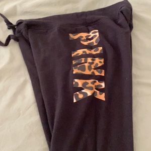 Pink sweat pants xs